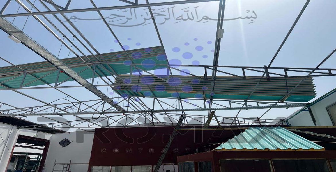 Dolphin Radiators Reroofing Works - metal roof waterproofing project by Promax in Dubai, UAE